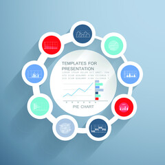 Obraz premium Elements for business data visualization, Modern infographic des