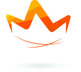 Abstract crown icon