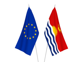 European Union and Republic of Kiribati flags