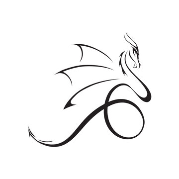 stylized dragon illustration 