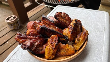 grilled chicken wings
