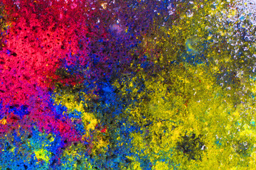 cyan, magenta, black and yellow colors texture