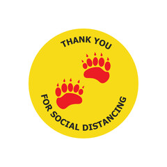 Social distancing. Coronavirus epidemic.