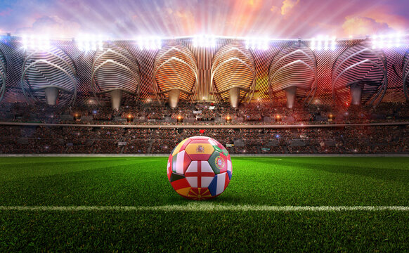 Beautiful background of football Royalty Free Vector Image