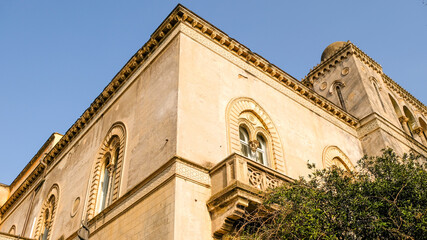 Moorish style building, that strangely its located in Rome downtown, alongside the Tiber river.