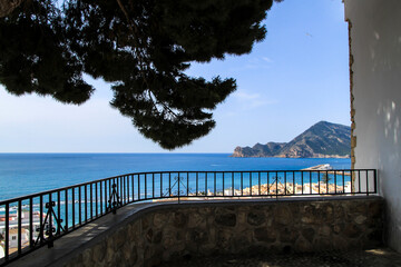 Panoramic view from the Santa Barbara viewpoint in Altea village
