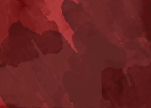 Fototapeta Czerwone akwarele na czerwonym tle. Abstrakt
