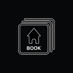 Baby Flash Cards With Book Image blue gradient vector icon