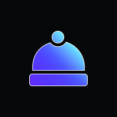 Beanie blue gradient vector icon