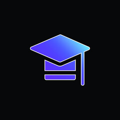 Bachelors Degree blue gradient vector icon