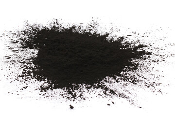 black laser powder isolated