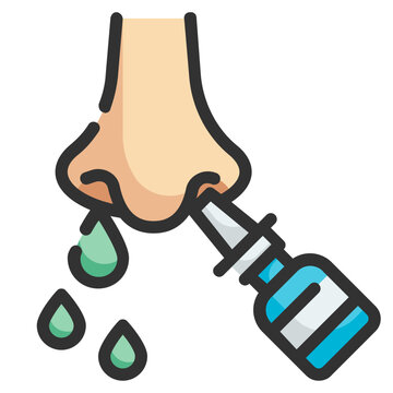 nasal fill outline icon