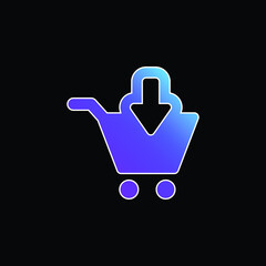 Add To Cart blue gradient vector icon
