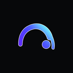 Backbend blue gradient vector icon