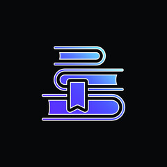 Book blue gradient vector icon