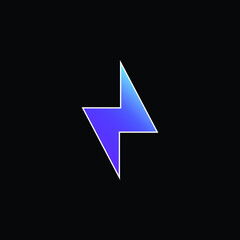 Bolt blue gradient vector icon