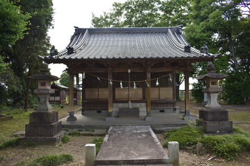 日本　埼玉　新白岡　神社　初夏の風景