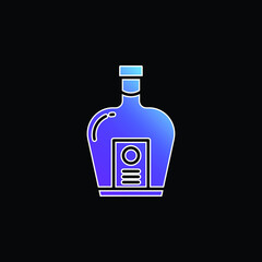 Bottle blue gradient vector icon