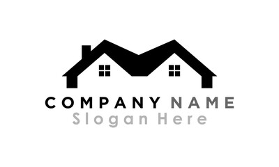 home building logo vector