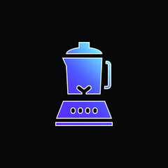 Blender blue gradient vector icon