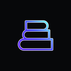 Books blue gradient vector icon