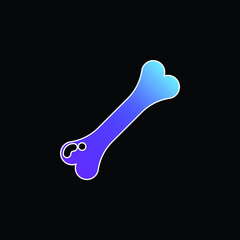 Bone blue gradient vector icon