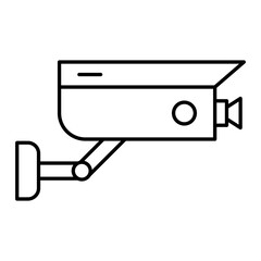 Vector CCTV Outline Icon Design