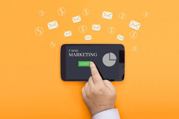 Conceptual photo of email marketing