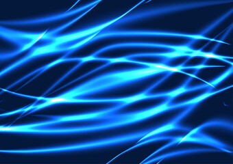 Abstract  wavy line vector illustration in blue color tone