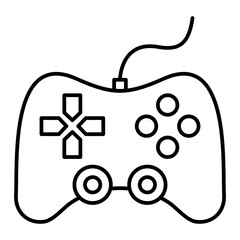Vector Gamepad Outline Icon Design