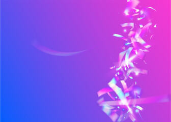 Rainbow Background. Kaleidoscope Confetti. Retro Colorful Sunlight. Violet Blur Tinsel. Modern Art. Laser Prism. Neon Effect. Crystal Foil. Blue Rainbow Background