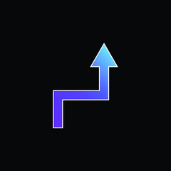 Arrow blue gradient vector icon