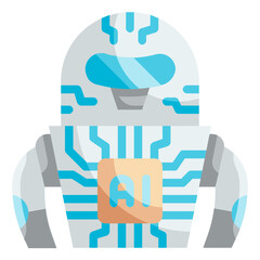 robotic flat icon