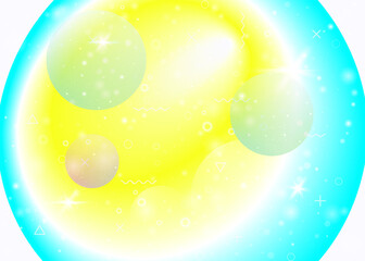 Rainbow background with vibrant gradients. Holographic dynamic fluid. Cosmos hologram.