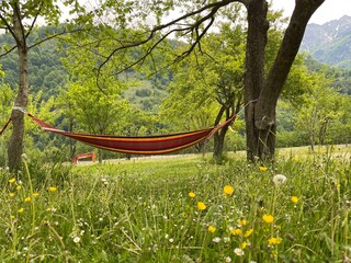 Hammock in the north of Albania . 