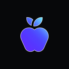 Apple blue gradient vector icon