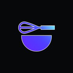 Beater blue gradient vector icon