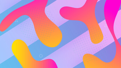 Modern Poster. Tech Geometric Design. Violet Vibrant Shape. Fluid Website. Dynamic Cover. Flat Landing Page. Horizontal Backdrop. Graphic Page. Violet Modern Poster