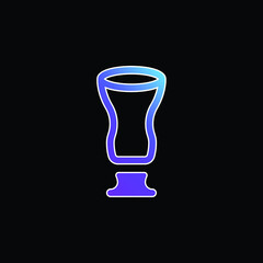 Big Beer Jar blue gradient vector icon