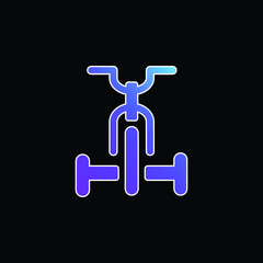 Bicycle blue gradient vector icon