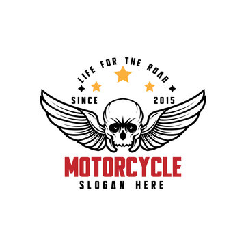 vintage motorcycle logo design,monochrome,labels,badge,emblem,sign or symbol,vector template