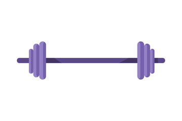 illustration of a barbell. fitness or gym equipment or supplies. Sports. flat style. vector design elements