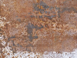 Rusty old metal texture background for interior exterior and industrial construction concept design.