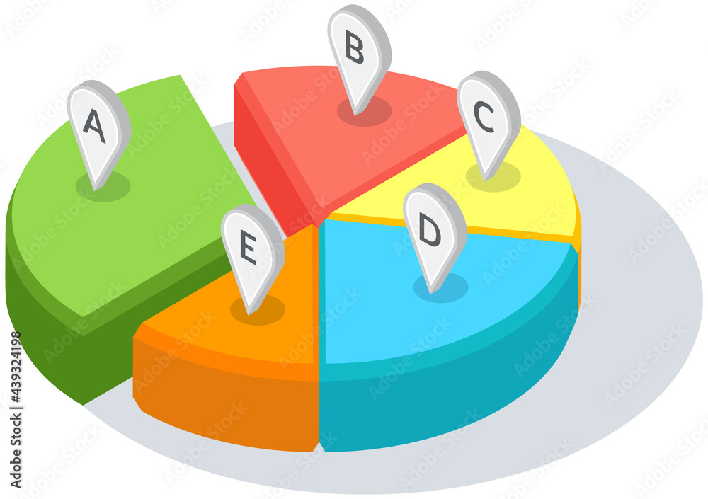 Poster visualize with business analytics. work with statistical data analysis, changing indicators. analyze