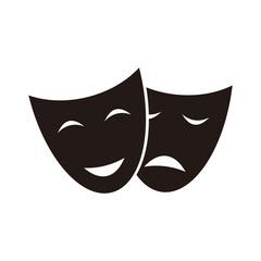 Masquerade vector icon illustration sign