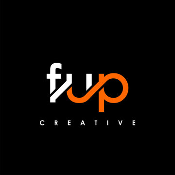 FUP Letter Initial Logo Design Template Vector Illustration