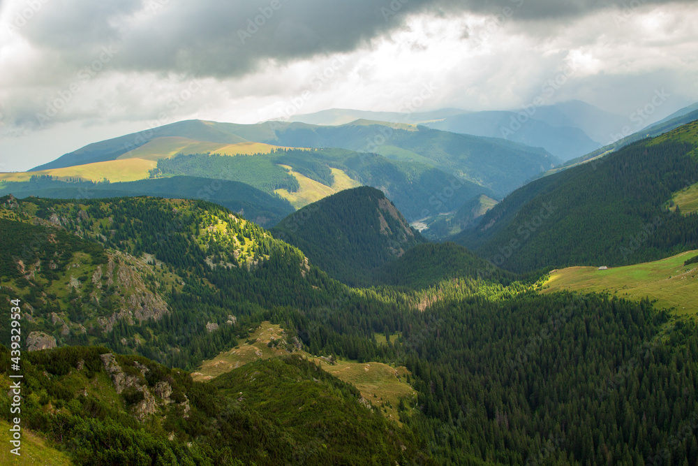 Canvas Prints The Transalpina or DN67C
 is a 148 km national road located in the Parâng Mountains group, Southern Carpathians of Romania.