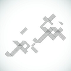 Abstract hipster lines background . Vector design .