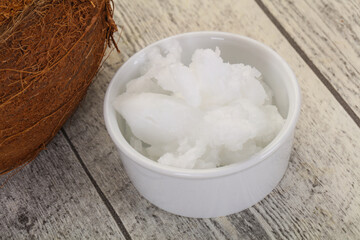 Dietary Coconut oil in the bowl