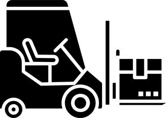 Forklift icon. Logistics concept icon style 